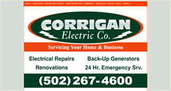 Desktop Screenshot of corriganelectric.com